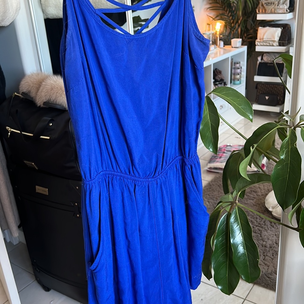H&M COBALT BLUE ROMPER
